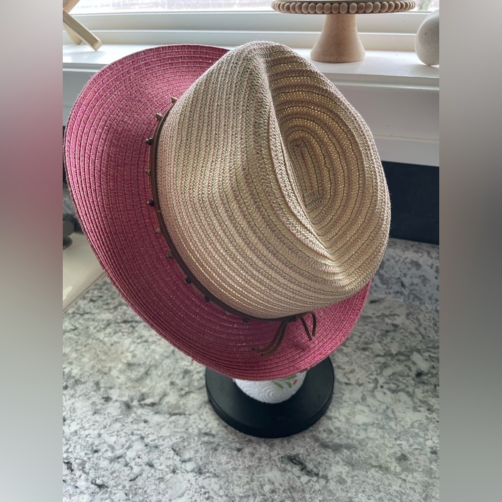 Rare combo Tropics Trends Raffia Straw Cowboy hat